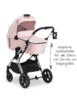 Kombi-Kinderwagen Vision X Duoset Silver in rosa,silber
