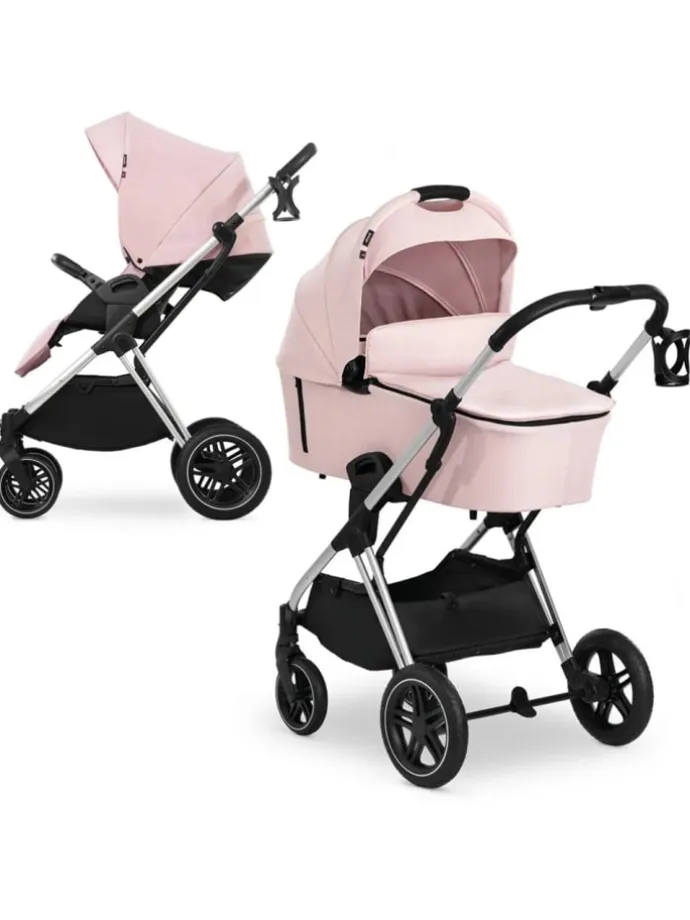 Kombi-Kinderwagen Vision X Silver (Sportwagen in grau,rosa