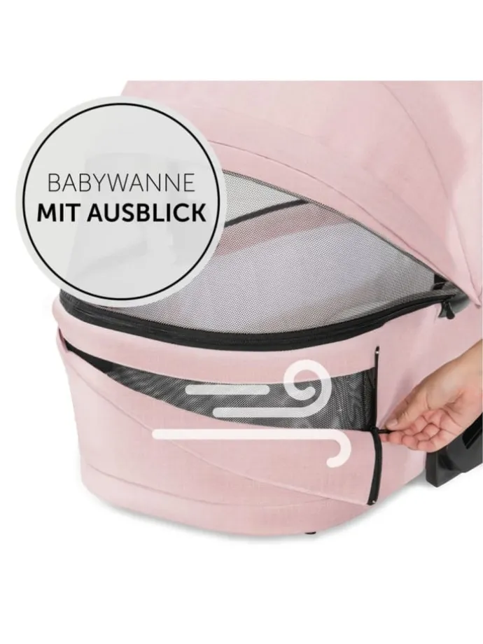 Kombi-Kinderwagen Vision X Silver (Sportwagen in grau,rosa