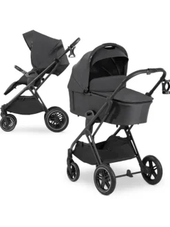 Kombi-Kinderwagen Vision X Duoset Black (Sportwagen in schwarz,grau