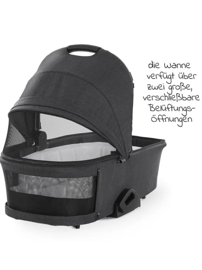 Kombi-Kinderwagen Vision X Duoset Black (Sportwagen in schwarz,grau