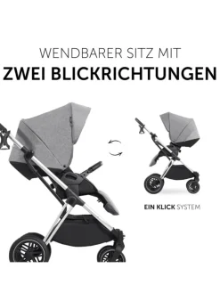 Kombi-Kinderwagen Vision X Duoset Black (Sportwagen in grau