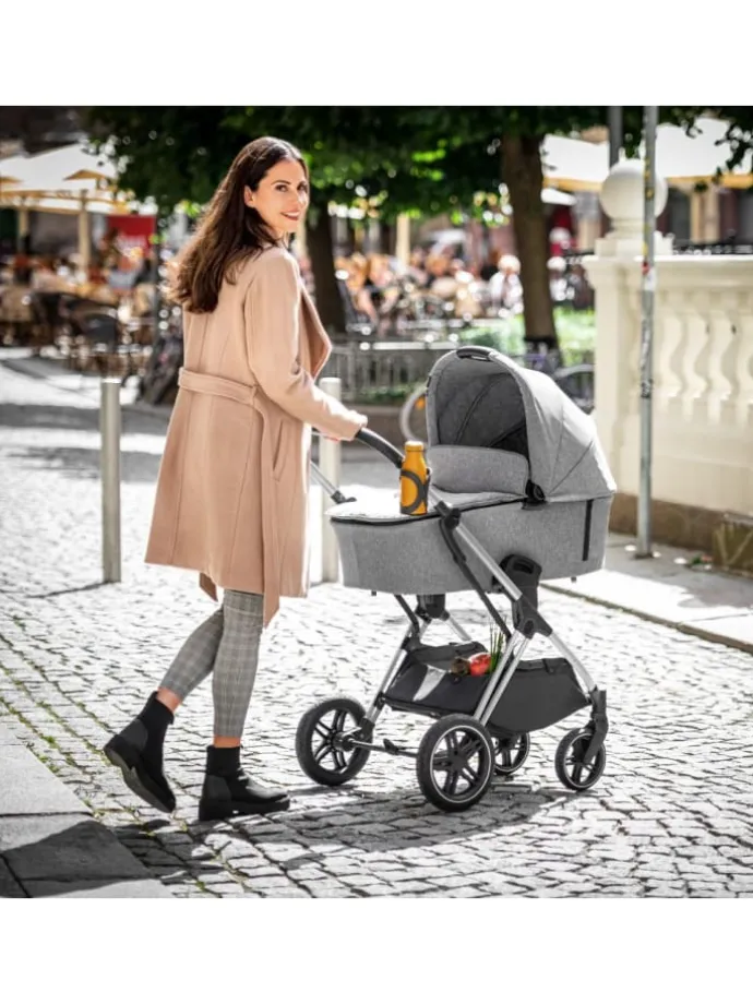 Kombi-Kinderwagen Vision X Duoset Silver in schwarz,grau