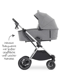 Kombi-Kinderwagen Vision X Duoset Silver in schwarz,grau