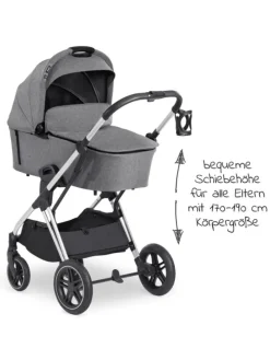 Kombi-Kinderwagen Vision X Duoset Silver in schwarz,grau