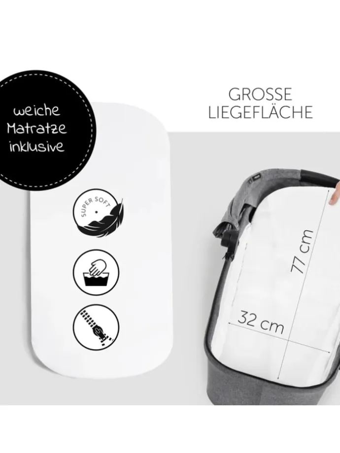 Kombi-Kinderwagen Vision X Duoset Silver in schwarz,grau