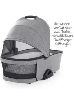 Kombi-Kinderwagen Vision X Duoset Silver in schwarz,grau