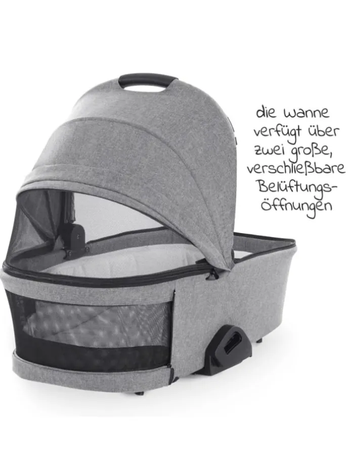 Kombi-Kinderwagen Vision X Duoset Silver in schwarz,grau