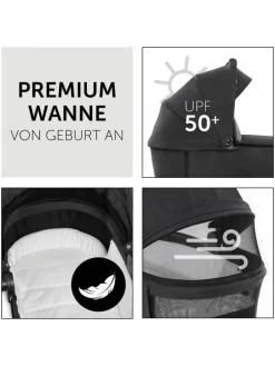 Kombi-Kinderwagen Vision X Duoset Black (Sportwagen in schwarz