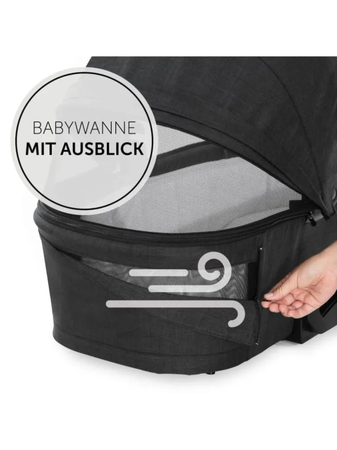 Kombi-Kinderwagen Vision X Duoset Black (Sportwagen in schwarz