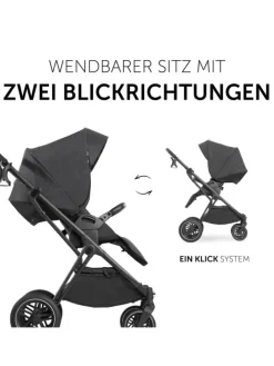Kombi-Kinderwagen Vision X Duoset Black (Sportwagen in schwarz
