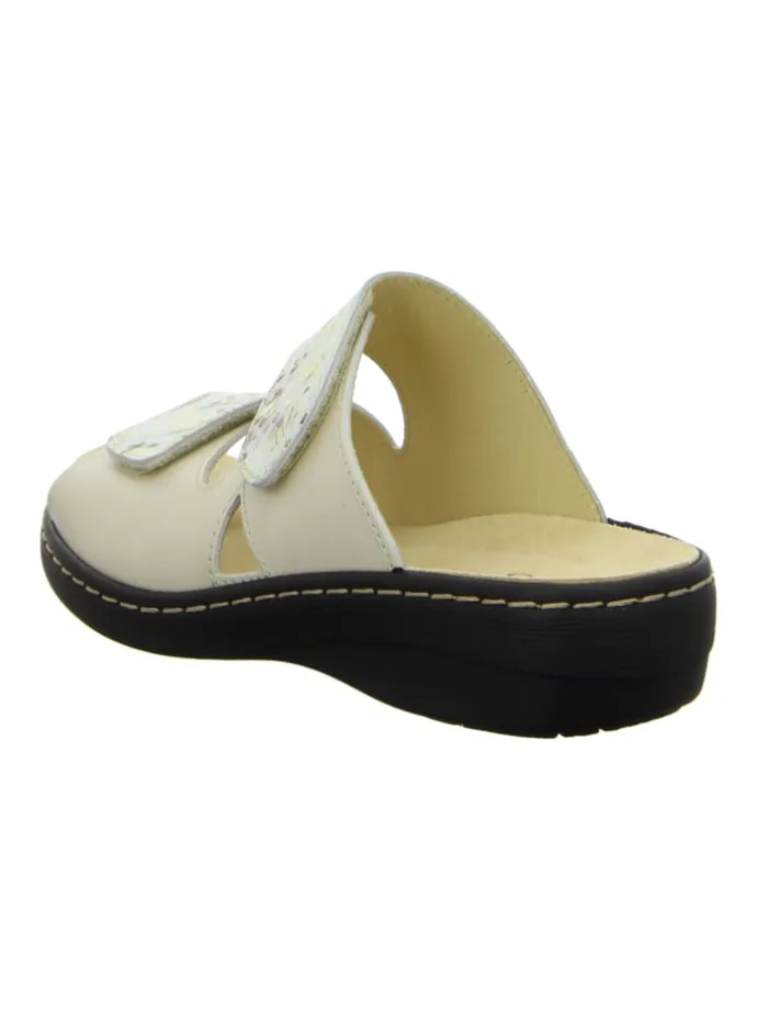 Komfort Pantoletten in Beige