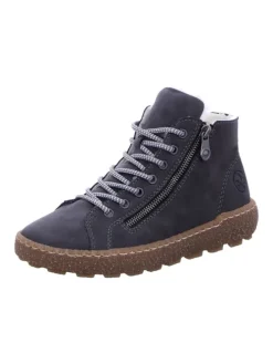 Komfort Schnürschuhe in Grau