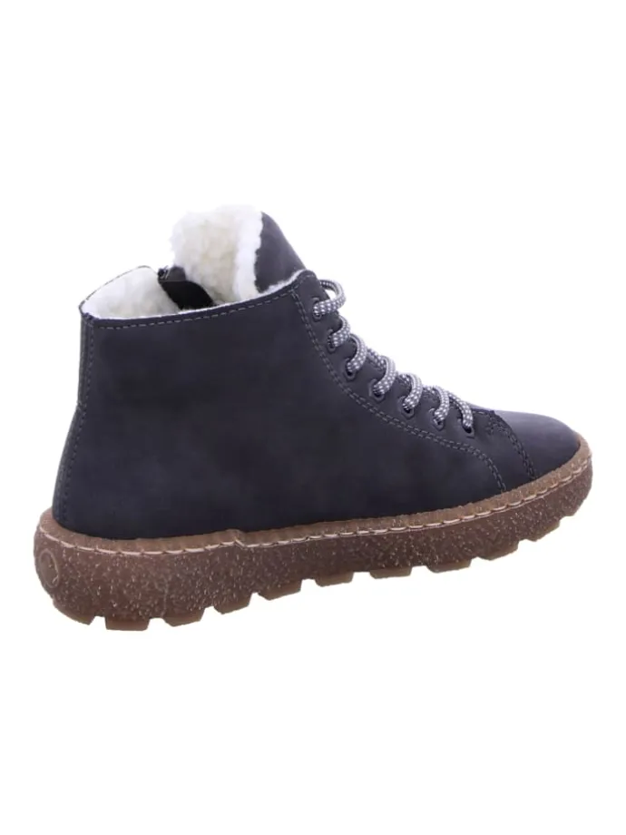 Komfort Schnürschuhe in Grau