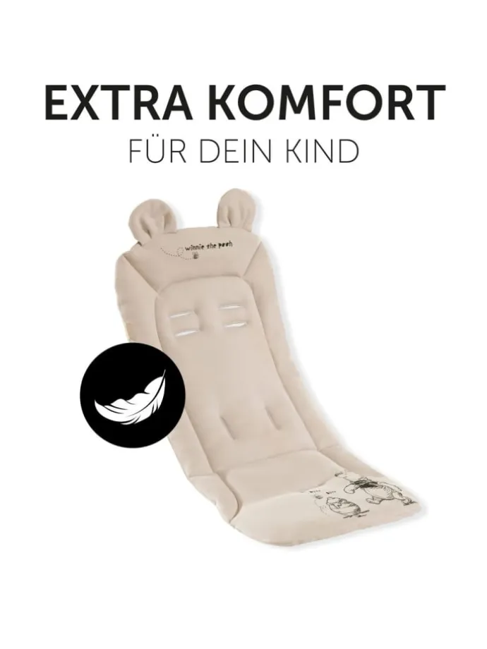 Komfort Sitzauflage für Buggy und Kinderwagen in beige