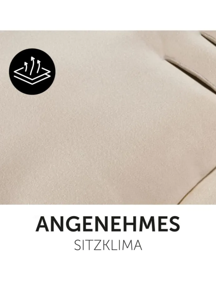Komfort Sitzauflage für Buggy und Kinderwagen in beige