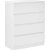 Kommode WINNIPEG in Weiß - (W) 80 x (H) 100 x (L) 40 cm