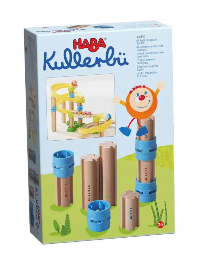 Konstruktions-Spielset Kullerbü – Ergänzungsset Säulen in mehrfarbig