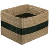 Korb in Beige/ Grün - (B)35 x (H)22 x (T)30 cm