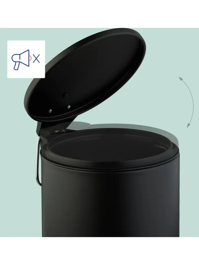 Kosmetikeimer in Schwarz - 3 Liter