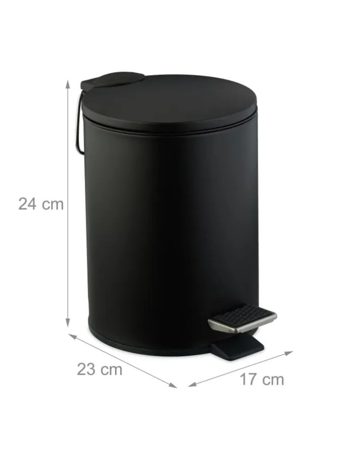 Kosmetikeimer in Schwarz - 3 Liter
