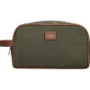 Kosmetiktasche "Buckingham" in Khaki - (B)25 x (H)15 x (T)14 cm