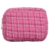 Kosmetiktasche "Flannel Malin" in Pink - (B)28 x (H)20 cm
