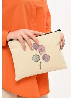 Kosmetiktasche in Beige - (B)25 x (H)18 cm