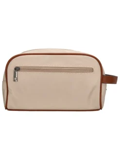 Kosmetiktasche in Beige - (B)25 x (H)15 x (T)14 cm