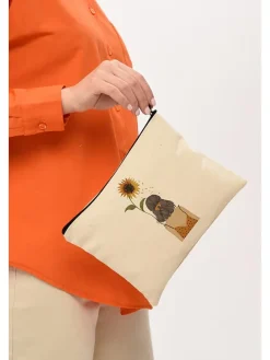 Kosmetiktasche in Beige - (B)25 x (H)18 cm