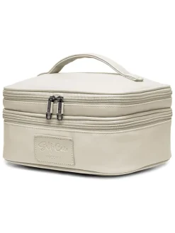 Kosmetiktasche in Beige - (B)23,5 x (H)12,5 x (T)28,5 cm