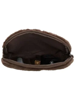 Kosmetiktasche in Braun - (B)23 x (H)16 x (T)6 cm