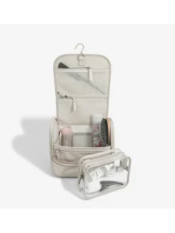 Kosmetiktasche in Creme - (B)26 x (H)25 x (T)14,5 cm