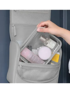 Kosmetiktasche in Grau - (B)26 x (H)25 x (T)14,5 cm