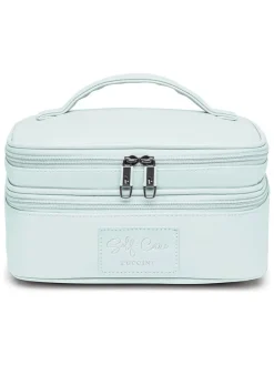 Kosmetiktasche in Hellblau - (B)23,5 x (H)12,5 x (T)28,5 cm
