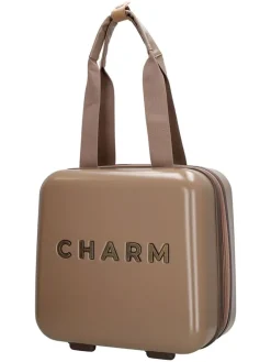 Kosmetiktasche in Hellbraun - (B)32 x (H)30 x (T)18 cm
