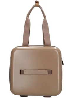 Kosmetiktasche in Hellbraun - (B)32 x (H)30 x (T)18 cm