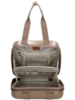 Kosmetiktasche in Hellbraun - (B)32 x (H)30 x (T)18 cm