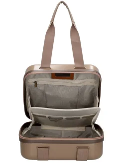 Kosmetiktasche in Hellbraun - (B)32 x (H)30 x (T)18 cm