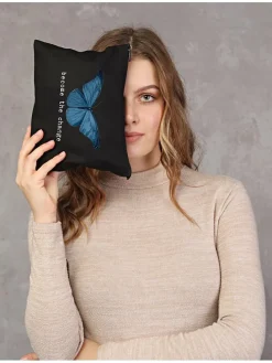 Kosmetiktasche in Schwarz - (B)25 x (H)18 cm