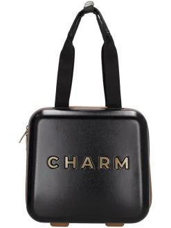 Kosmetiktasche in Schwarz - (B)32 x (H)30 x (T)18 cm