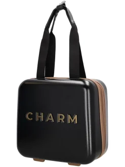 Kosmetiktasche in Schwarz - (B)32 x (H)30 x (T)18 cm