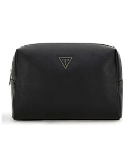 Kosmetiktasche in Schwarz - (B)24 x (H)16 x (T)10 cm