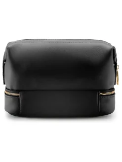 Kosmetiktasche in Schwarz - (B)25,5 x (H)13 x (T)15 cm