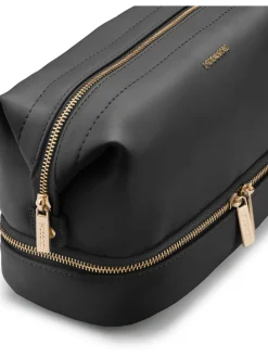 Kosmetiktasche in Schwarz - (B)25,5 x (H)13 x (T)15 cm