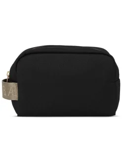 Kosmetiktasche in Schwarz - (B)25 x (H)13 cm