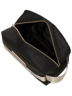 Kosmetiktasche in Schwarz - (B)25 x (H)13 cm
