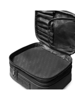 Kosmetiktasche in Schwarz - (B)23,5 x (H)12,5 x (T)28,5 cm