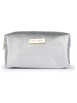 Kosmetiktasche in Silber - (L)11 x (B)18 cm