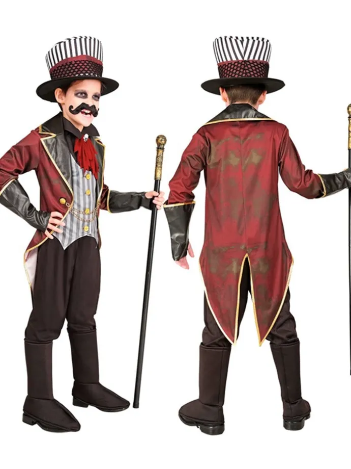 Kostüm "BÖSER ZIRKUSDIREKTOR" in Schwarz/ Rot